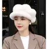 Nuevo sombrero de mujer para otoño e invierno, boina de calabaza de moda estilo coreano para dama, octagonal casual de piel sintética, versátil y casual