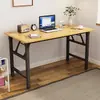 Mesa Plegable Sencilla, Mesa para Computadora, Escritorio para Estudiantes, Mesa de Escritura, Mesa de Comedor Doméstica para Apartamentos Pequeños, Mesa de Entrenamiento Económica