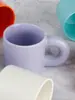 Taza Gordita Taza de Cerámica Nicho Simple Asa Grande de Oreja Taza de Agua de Cerámica Hecha a Medida LOGOTIPO Regalo de Hotel