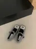 Sapatos de Outono e Inverno com Solado Plano, Fivela Quadrada de Pelúcia, Strass, Peludos para Mulheres, Novo Estilo 2025, Elegantes Sapatos Mary Jane, Sapatos Quentes de Algodão