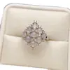 Atacado de Fábrica Popular Anel de Jade Branco Natural Prata S925 Incrustado Pedra Principal 3*3 Joias de Luxo Venda Direta de Fábrica