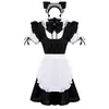 Ropa de Sirvienta Nueva cosplay Secundaria Diaria Linda Uniforme de Cafetería de Animación Sirvienta Ropa para Mujer