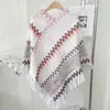 Xale Poncho Estilo Étnico Outono e Primavera Suéter de Tricô Cachecol de Franjas de Mohair Casaco Longo Feminino Quente