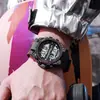 Deportes al Aire Libre Reloj Luminoso Impermeable Esfera Grande Reloj Casual Multifuncional Cronógrafo Estudiante Despertador Reloj Electrónico