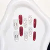 Puntos de Lunares Lazo KT30 Piezas Dibujos Animados Uñas Portátiles Hechas a Mano Puras Nueva Manicura Prehecha Puntas de Uñas Portátiles Dulce