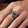 Anillo garra de dragón retro punk para hombre, personalidad, moda callejera, anillo de titanio y acero de dragón, accesorios de fábrica de origen, venta al por mayor