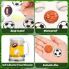 Pegatinas Impermeables Fútbol Baloncesto Voleibol Rugby Pegatinas Patrones Decorativos Pegatinas de Recompensa para Niños