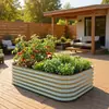 Frete grátis caixa de flores de liga de alumínio para cultivar vegetais, vaso de flores de jardim, canteiro de vegetais de liga de alumínio para jardim externo