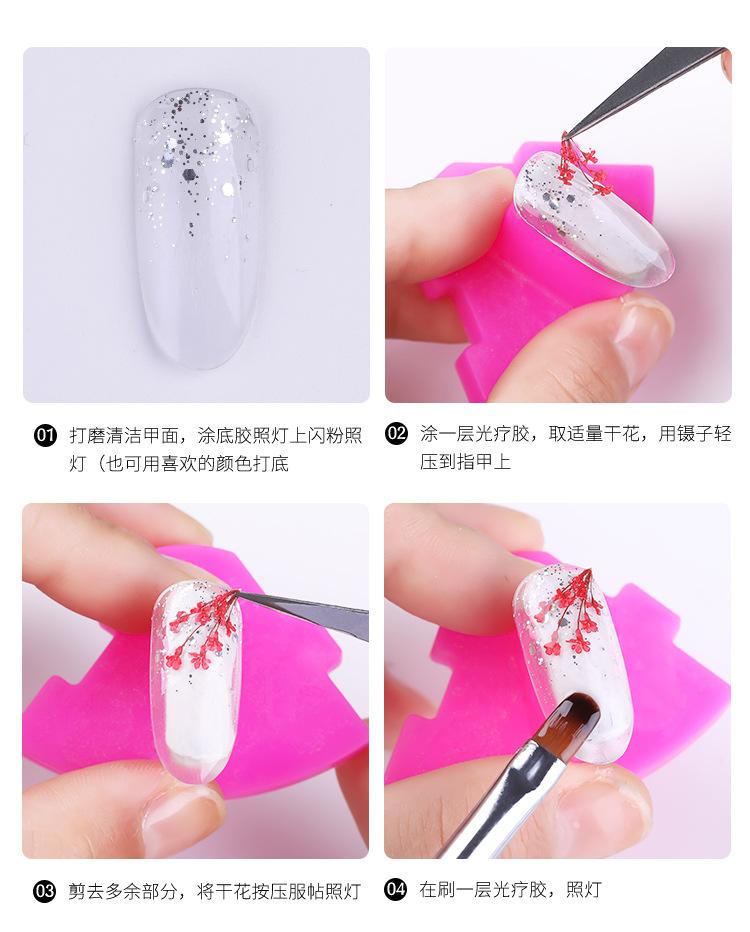 美甲干花 蕾丝干花 水仙花