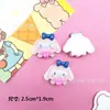 Transparente Fino Flash Desenho Animado Gato Coelho Filhote de Cachorro Resina Acessórios DIY Capa de Telefone Chapéu Fecho Caixa de Armazenamento Patch