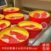 Prato Comercial de Carne Wagyu Sukiyaki e Cordeiro Melamina Empilhável Self-Service Panela Quente Churrasco Prato de Acompanhamento Prato Redondo Japonês