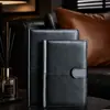 Bloco de Notas A5 Brinde Empresarial Escritório Caderno de Couro PU Fivela de Couro Sintético Caderno de Conferência Logo Impresso Capa de Couro Sintético