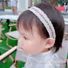Aro de Pelo Bordado Básico Práctico Estilo Coreano para Envolver Tela Flequillo Roto Acabado Aro de Pelo Infantil Flor Bordada
