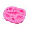 Molde de silicona para fondant de concha de océano de dibujos animados, decoración para pasteles, molde decorativo de silicona para hacer chicles de arcilla.