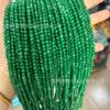 Cuentas Sueltas de Calcedonia de 4 mm, Cuentas Redondas de Jade Amarillo, Cuentas de Color Jaspe, Cadena de Cuentas Colorida, Materiales para Cuentas al por Mayor