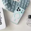 Funda magnética para teléfono Macaron de alta transparencia dos en uno, adecuada para Apple 17Promax, cobertura total 15, moderna 12, funda suave 11