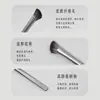Pincel para Sombra de Nariz Série Glaze Cinza Meia-Lua, Pincel de Lado Único com Cabeça Inclinada para Contorno, Pincel Único de Contorno Ferramenta de Beleza