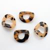 Estilo Coreano Sencillo Ámbar Resina de Acetato Colgante Pequeño Aretes y Accesorios Hechos a Mano para DIY