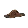 Pantuflas de Tira Cruzada para Mujer, Novedad Verano 2026 Estilo Francés, Adecuadas para Usar con Faldas, Sandalias Planas, Chanclas de Playa