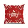Fronha de Linho de Natal para Almofadas de Sofá de Casa, Suporta Design Personalizado com Sua Própria Imagem, Não Inclui Enchimento de Almofada, Fronha Decorativa
