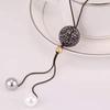 Cadena de suéter larga cruzada espejo para mujer, collar largo de tulipán, accesorios colgantes para ropa de temperamento, fabricantes venden