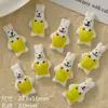 Botões de cerâmica fofos de cachorrinho pintados à mão, materiais para pulseira DIY feita à mão e acessório de vestuário, contas soltas