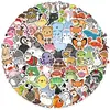 100 Pegatinas de Animales de Dibujos Animados Graffiti Transfronterizas para Decoración, Cuadernos DIY, Teléfonos Móviles, Equipaje, Notas, Pegatinas Impermeables