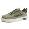 Zapatos de Tela de Seda de Hielo para Exteriores de Cuatro Estaciones Deportivos Transpirables y Transpirables Zapatos Casuales de Piernas de Corte Bajo para Hombre Perezoso WZ120