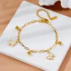 Pulseira de Aço Titânio Dongguan Concha Preta Concha Branca Borboleta Pequenas Contas Redondas Pequena Fresca Simples Moda Versátil Acessível Luxo Não Desbota Feminino