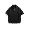 Ropa para Hombre Beijie Verano 2026 Nueva Camisa Polo de Manga Raglán Suéter Pulóver con Media Cremallera para Hombre Camiseta de Manga Corta con Cuello Camisero