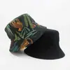 Sombrero de pescador estampado por ambos lados para hombres y mujeres, sombrero de protección solar, sombrero tipo cubo moderno para exteriores, sombrero con estampado de leopardo y estampado de tigre