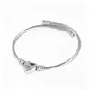 Pulsera Redonda de Acero Inoxidable con Forma de Corazón, Estilo Europeo y Americano, Transfronteriza, Abierta, Simple y a la Moda, Pulsera de Acero de Titanio Tejido Chapado en Oro, Se Puede Grabar