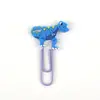 Ventas Directas de Fábrica Marcadores de Dinosaurios de Goma Suave de PVC Bloc de Notas para Estudiantes Cuaderno Organizador de Papel de Examen Clips de Papel de Dibujos Animados