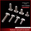 Parafuso T Porca T Perfil de Alumínio Padrão Europeu Série GB 3030/4040/45 Acessórios M5/M6/M8