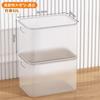 Caixa de Armazenamento Transparente Doméstica de Mesa Grande Capacidade Caixa de Armazenamento de Roupas Armazenamento de Brinquedos Plástico Grande Espessada Caixa de Armazenamento