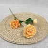 3 peonías extranjeras, flores artificiales para decoración de bodas y hogares, flores falsas, tres rosas extranjeras al por mayor