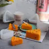 Molde de Vela Aromática Creativa con Temática de Queso Transfronterizo para Regalar, Recuerdos de Cumpleaños, Molde de Silicona Decorativo