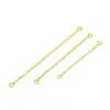 Accesorios para Pendientes de Plata de Ley S925 Cadena Doble Círculo Forma de O Cadena de Caja Pendientes Largos Pendientes DIY Hechos a Mano Fabricante Venta al por Mayor