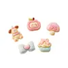Accesorios para joyería diy resina caricatura oso lindo pegamento de crema calcomanía para refrigerador pinza para el cabello charm para Crocs accesorios de decoración al por mayor