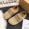 Nuevas sandalias de otoño estilo Birkenstock, punta cerrada para mujer, suela gruesa que aumenta la altura, estilo coreano 2026, hebilla bidireccional, suela blanda retro