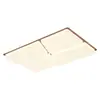 Luminaria Rectangular Moderna Simple Atmosférica para Hall, Luz Principal, Espectro Completo Protección Ocular, Lámpara de Techo para Sala de Estar, Lámpara Creativa para Dormitorio Principal