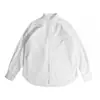 Camisa de manga larga de algodón puro oxford para hombre, nueva chaqueta camisa retro japonesa de primavera/otoño de alta gama