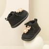 Botines Cortos para Bebé Niña Zapatos de Bebé Zapatos Lindos de Princesa Otoño Zapatos para Niños Pequeños Botas de Cuero para Niñas Zapatos para Niños Estilo Coreano