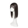 Peluca de comercio exterior de comercio electrónico transfronterizo, pieza de cabello femenino con flequillo al aire, pieza de cabello largo y liso, pieza de reemplazo de cabeza, cubierta natural, cabello blanco