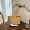 Bolsa de Palha Tecida Artesanal Retro Mais Vendida na Fronteira Cesta de Legumes Bolsa Tote 2026 Nova Moda Bolsa de Mão Bolsa de Ombro para Mulheres