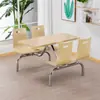Juego de Mesa y Sillas para Restaurante de Comida Rápida, Merienda de Desayuno, Hamburguesería, Mesa para Tienda de Té con Leche, Restaurante de Lujo, Mesa para Comedor de Personal