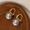 Pendientes de perlas naturales de agua dulce de nicho para mujer, de moda, con personalidad, ligeros, de lujo, elegantes, combinables con todo, de alta calidad, estilo francés.