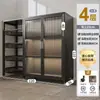 Estante de Cocina de Pie Gabinete de Almacenamiento Multicapa Hogareño Gabinete de Pared para Horno de Microondas Gabinete de Almacenamiento Venta al por Mayor