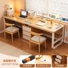 Escritorio de computadora doble, escritorio largo, dormitorio, mesa de oficina sencilla, banco de trabajo, escritorio para estudiantes, aprendizaje en casa