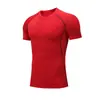 Camiseta Esportiva de Manga Curta para Fitness Masculino Justa Gola Redonda Jersey de Basquete Futebol Absorção de Suor Modeladora Moderna Secagem Rápida